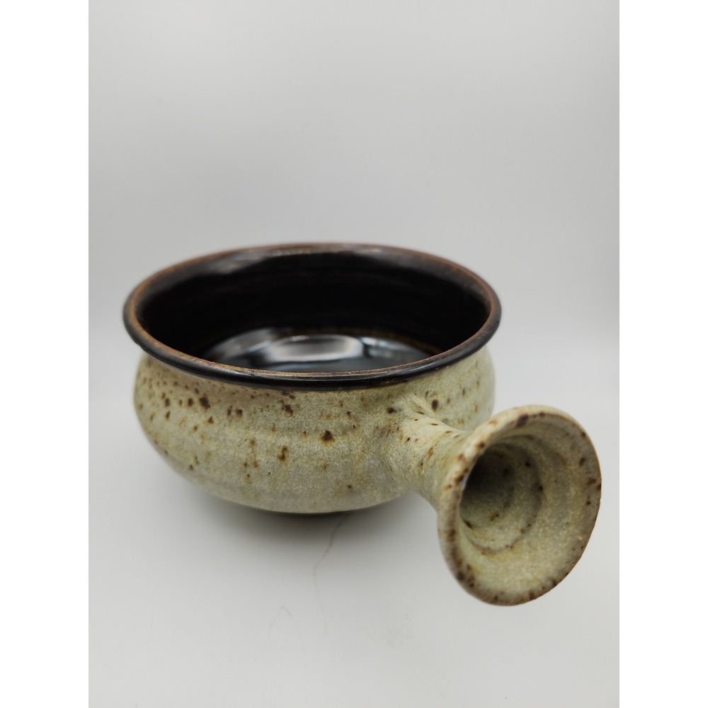 Vintage George Scatchard Stoneware Handled Soup Bowl Signed VT Studio Pottery